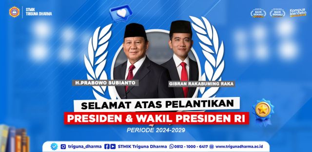 Selamat Pelantikan Presiden dan Wakil Presiden 2024-2029