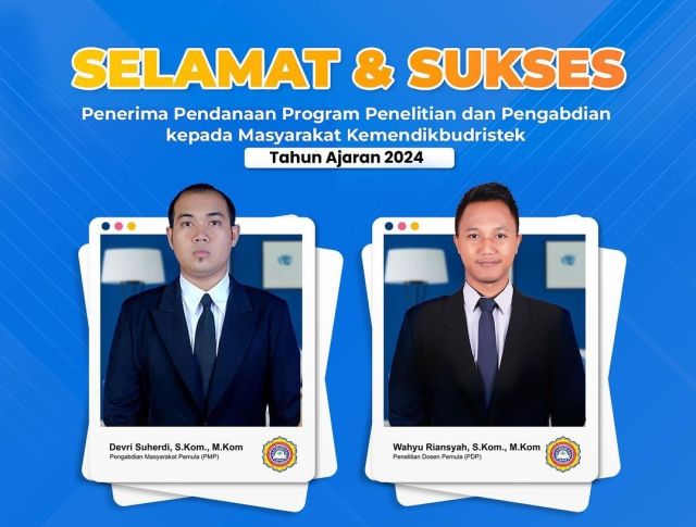 Dua Dosen Terbaik STMIK Triguna Dharma Peroleh Pendanaan Program Penelitian dan Pengabdian Masyarakat Kemendikbudristek