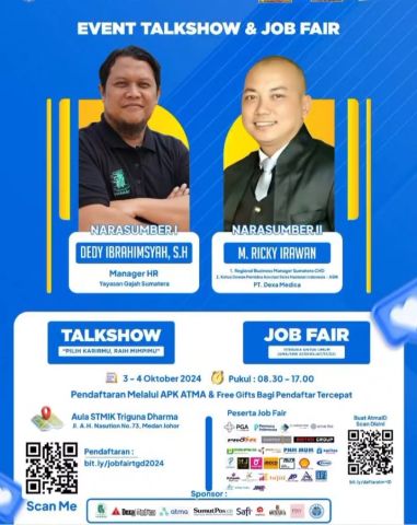 Kampus Calon Ahli IT Masa Depan STMIK Triguna Dharma Akan Gelar Job Fair dan Talkshow Ketenagakerjaan