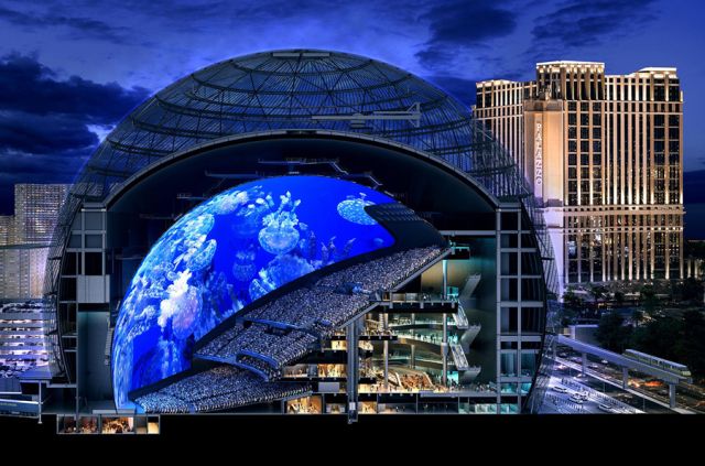 MSG Sphere, Bangunan Berbentuk Bola Terbesar di Dunia Akan Segera Dibuka di Las Vegas