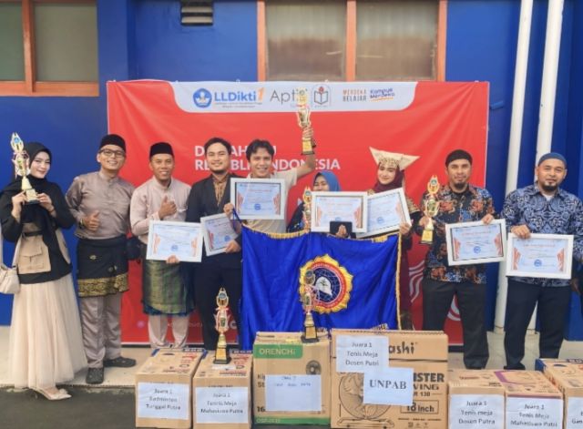 STMIK Triguna Dharma Sapu Bersih Juara Pertama Cabang Olahraga Perayaan HUT ke-79 RI LLDikti Wilayah I Sumut, Kampus Juara