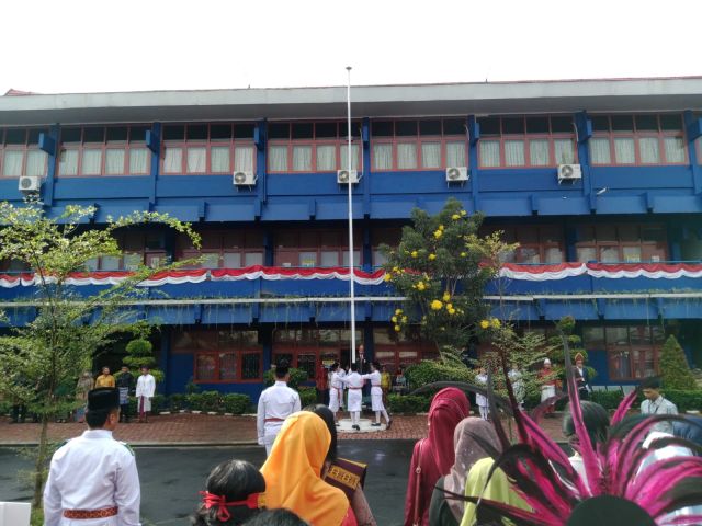 Kampus Jurusan Komputer Terbaik di Medan Hadiri Peringatan Upacara Bendera HUT ke-79 RI di LLDikti Wilayah I Sumut