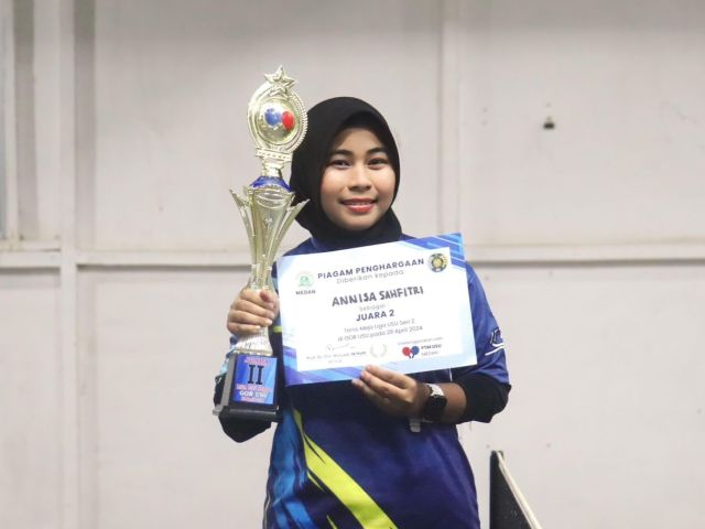 Annisa Safitri, Srikandi Tenis Meja Ulung Kampus STMIK Triguna Dharma Yang Tak Kenal Pantang Menyerah