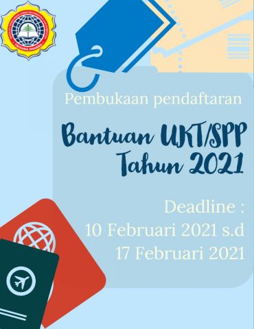 Pembukaan pendaftaran bantuan UKT/SPP Tahun 2021